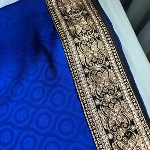 Royal blue Saree